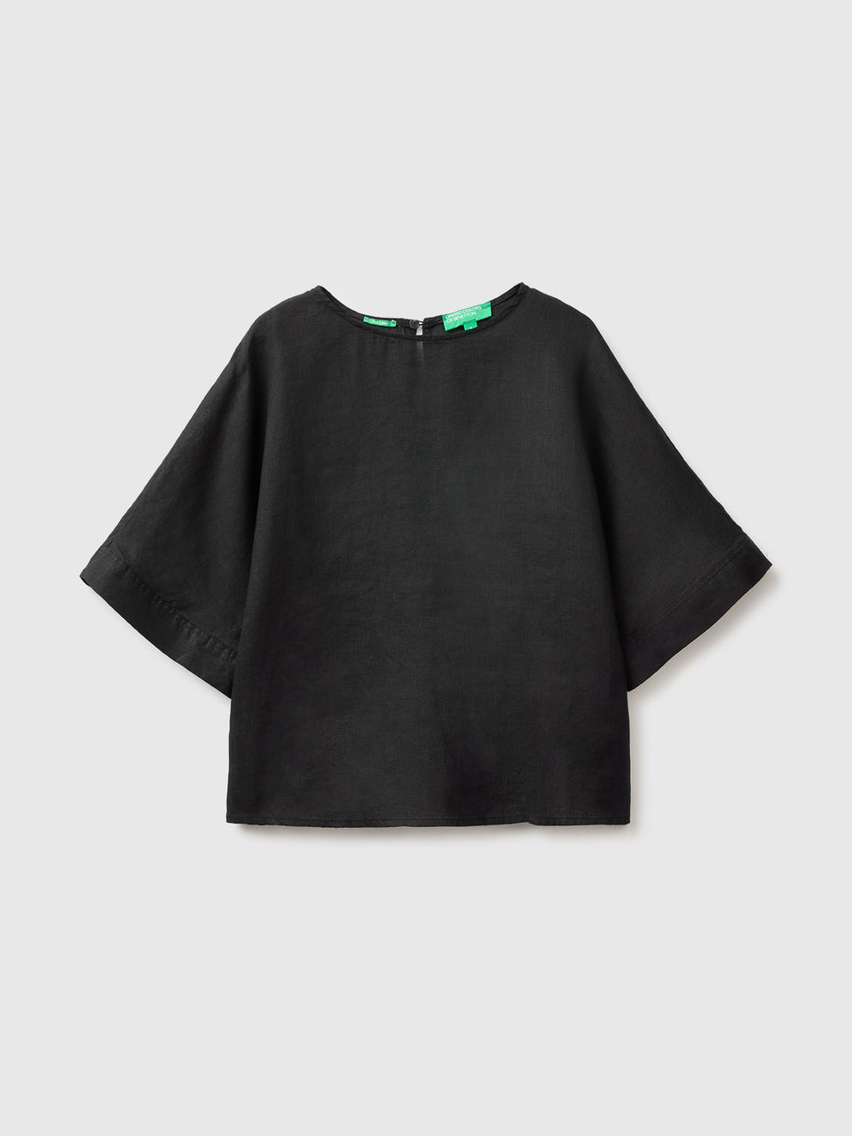 Blusa de gola redonda em linho puro - ucb_image_FS