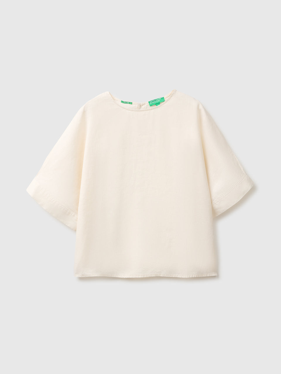 Blusa de gola redonda em linho puro - ucb_image_FS