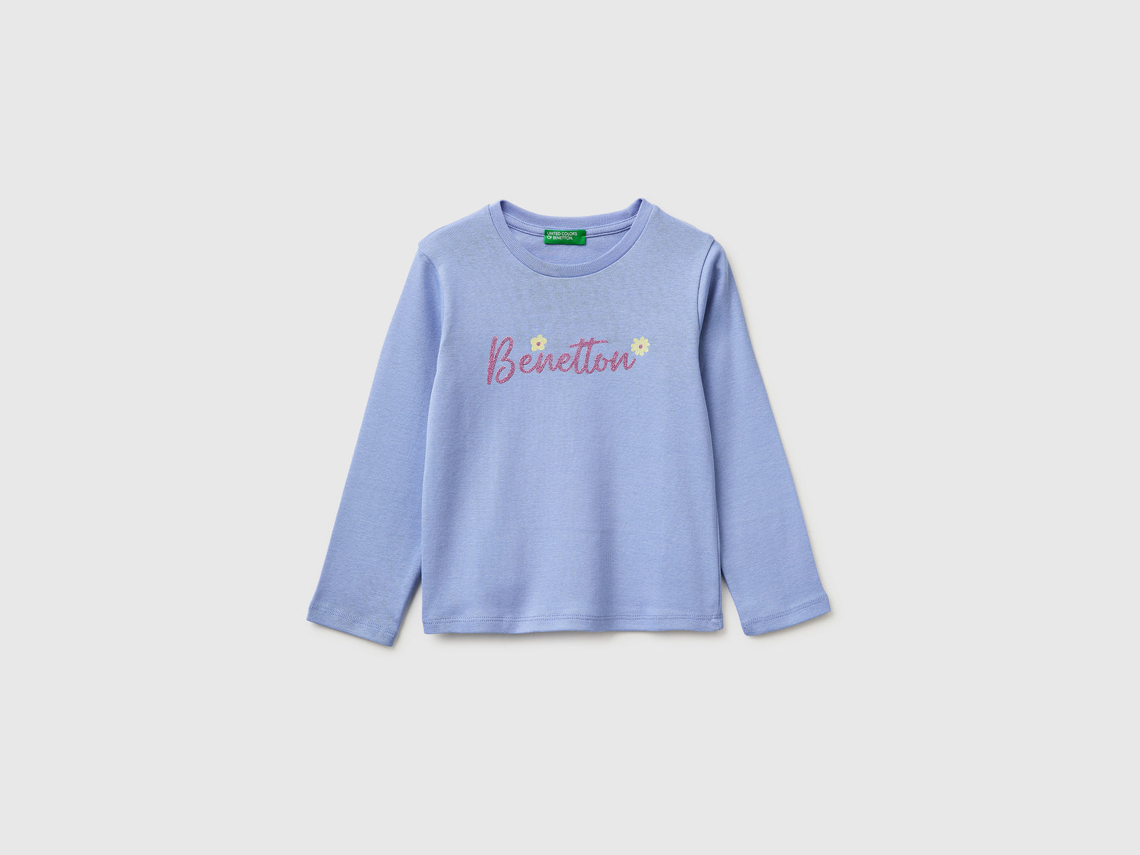 T-shirt com logótipo glitter em algodão orgânico - ucb_image_FS