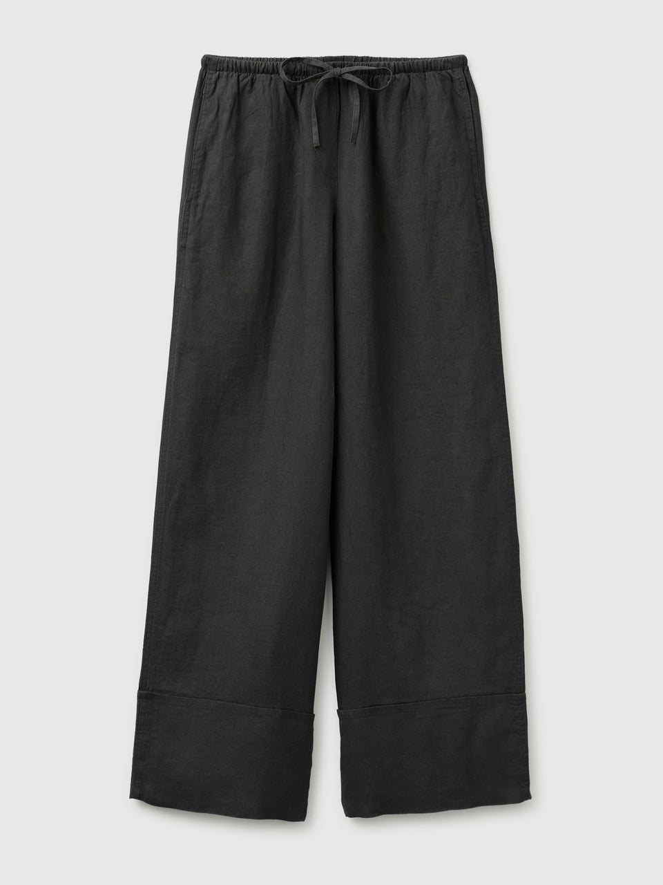 100% linen cuffed trousers - ucb_image_FS