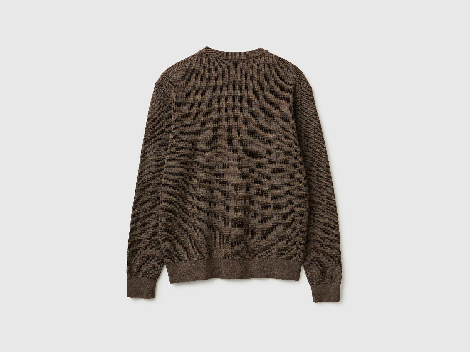 Crew neck sweater in linen blend - ucb_image_BS