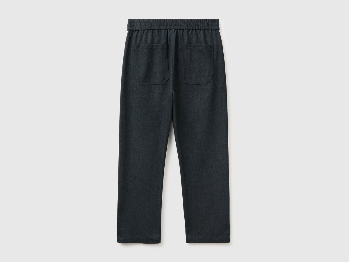 Joggers cropped em mistura de lã - ucb_image_BS