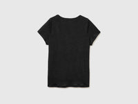 T-shirt de gola redonda em linho puro - ucb_image_BS