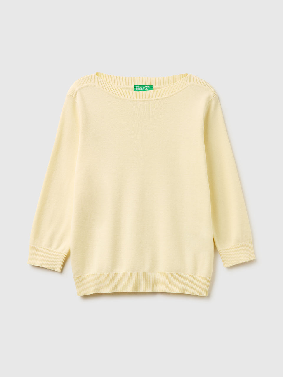Light yellow sweater with boat neck - ucb_image_FS