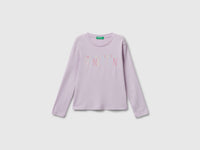 T-shirt com logótipo glitter em algodão - ucb_image_FS