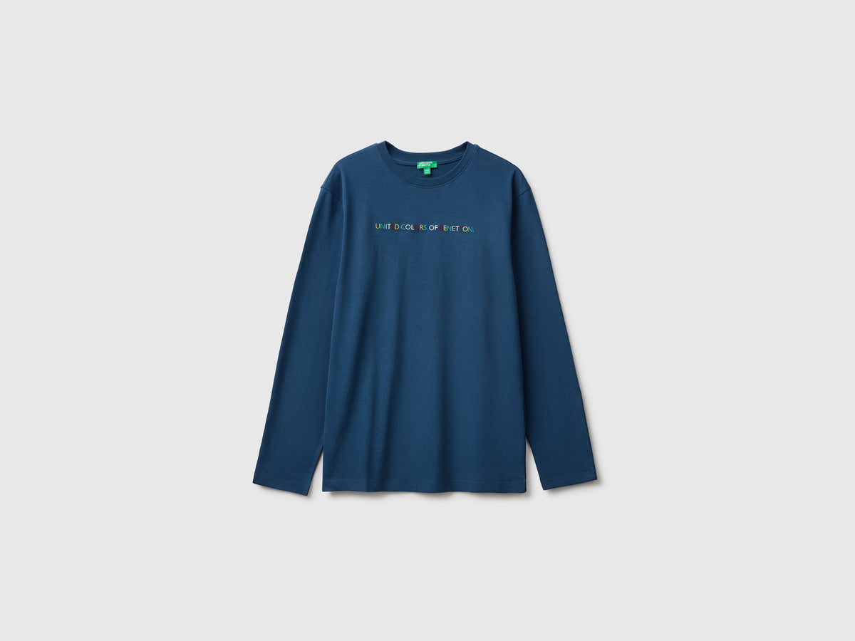 T-shirt com estampa e bordado - ucb_image_FS