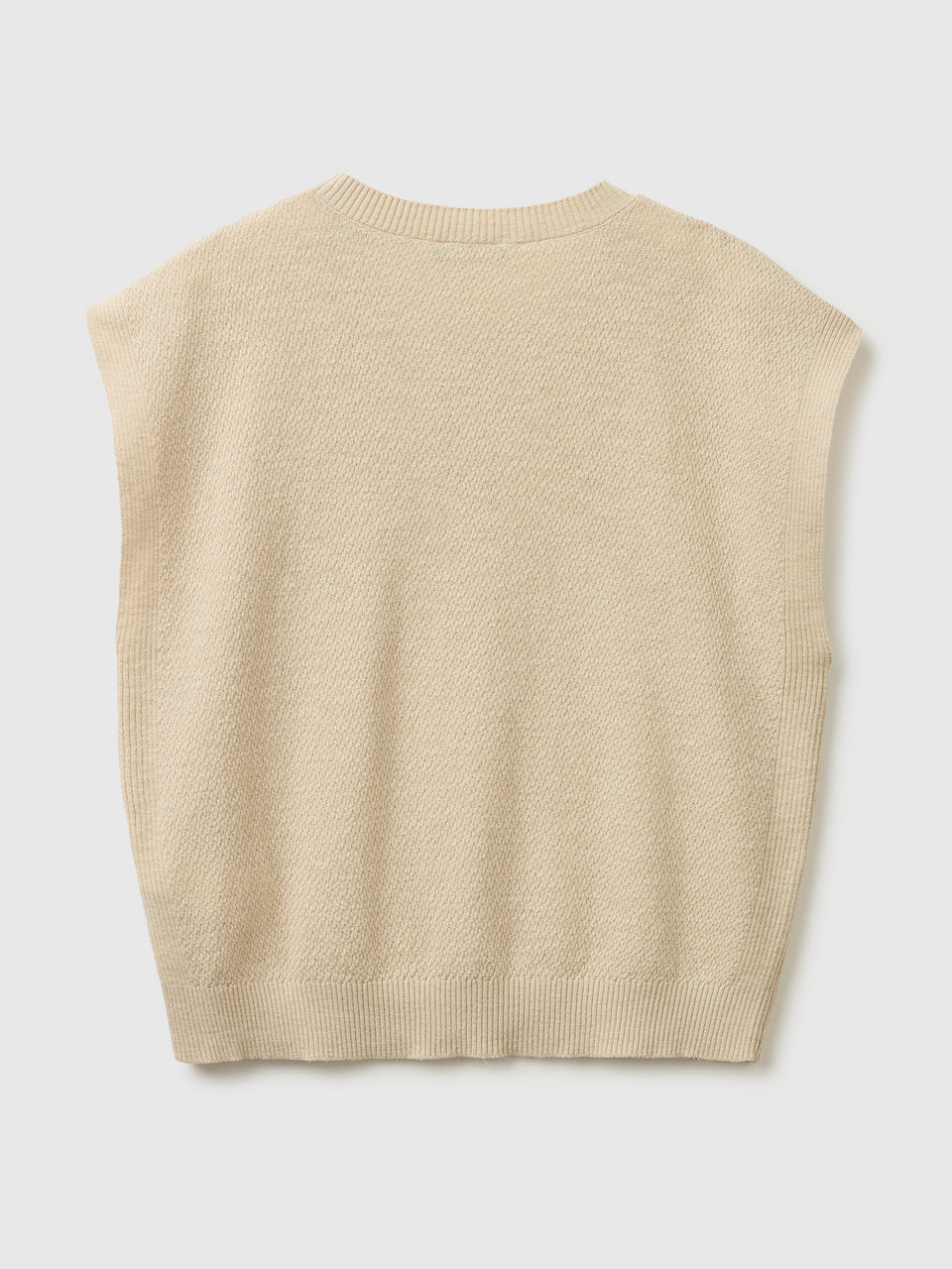 Sleeveless linen blend sweater - ucb_image_BS