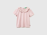 T-shirt with ruffles on the collar - ucb_image_FS