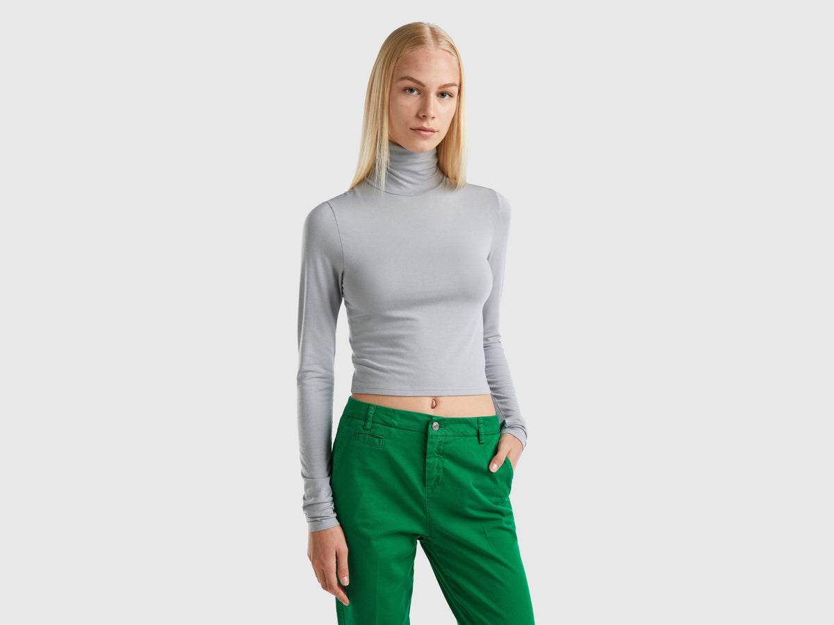 T-shirt com gola alta - ucb_image_F