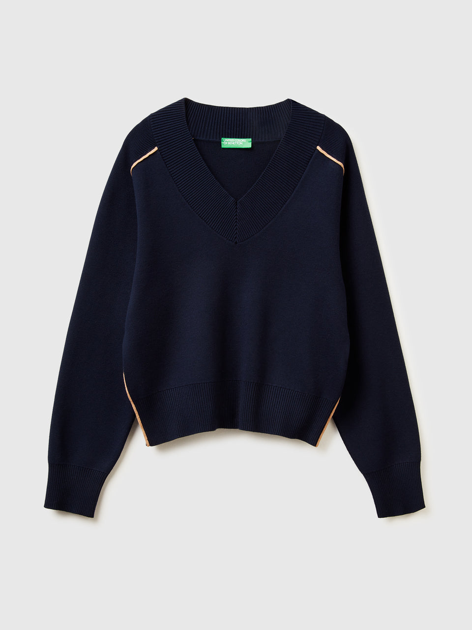 Camisola boxy fit com decote em V - ucb_image_FS