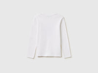 T-shirt com logótipo glitter em algodão orgânico - ucb_image_BS