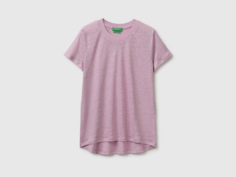 Crew neck T-shirt in pure linen - ucb_image_FS