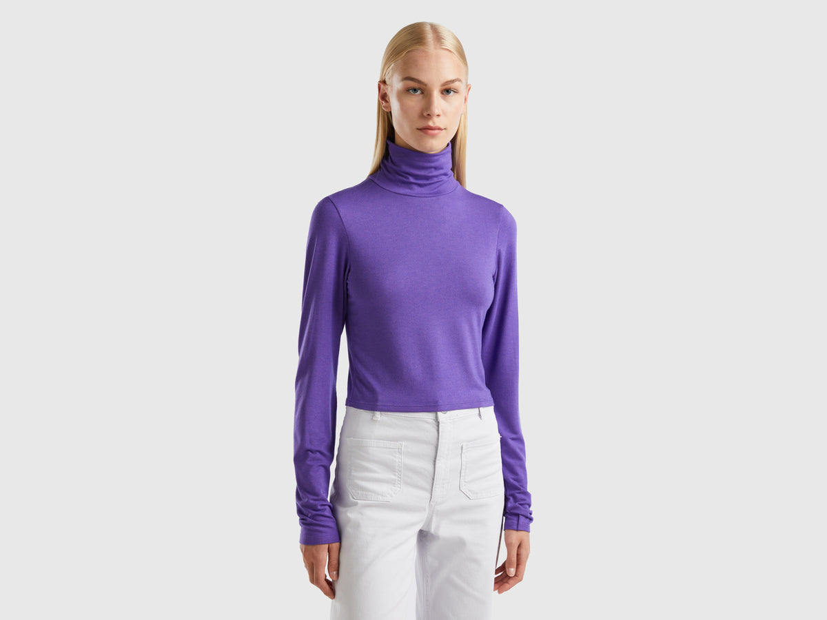 T-shirt com gola alta - ucb_image_F