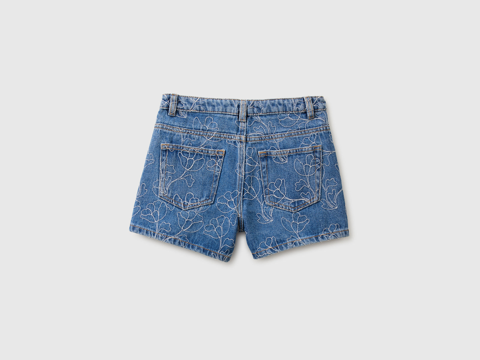 Embroidered denim shorts - ucb_image_BS