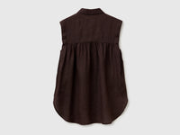 100% linen sleeveless blouse - ucb_image_BS