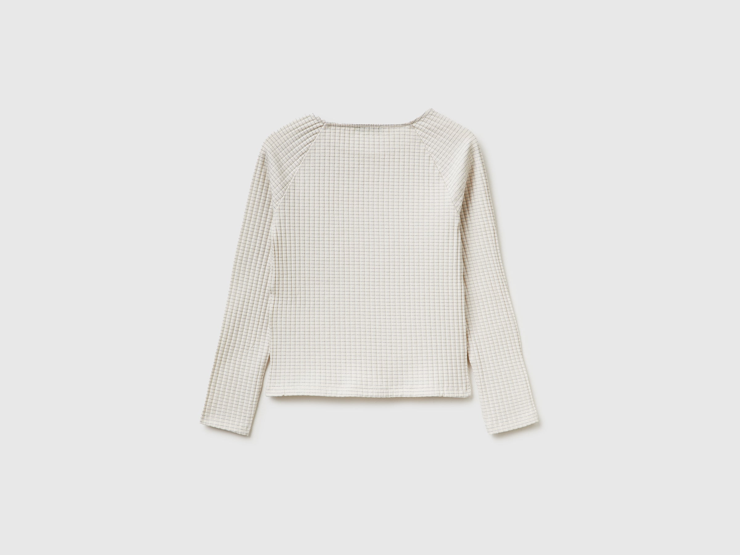 T-shirt canelada com decote à barco - ucb_image_BS