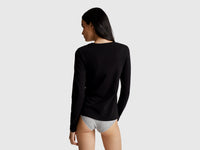 Long sleeve t-shirt in super stretch cotton - ucb_image_B