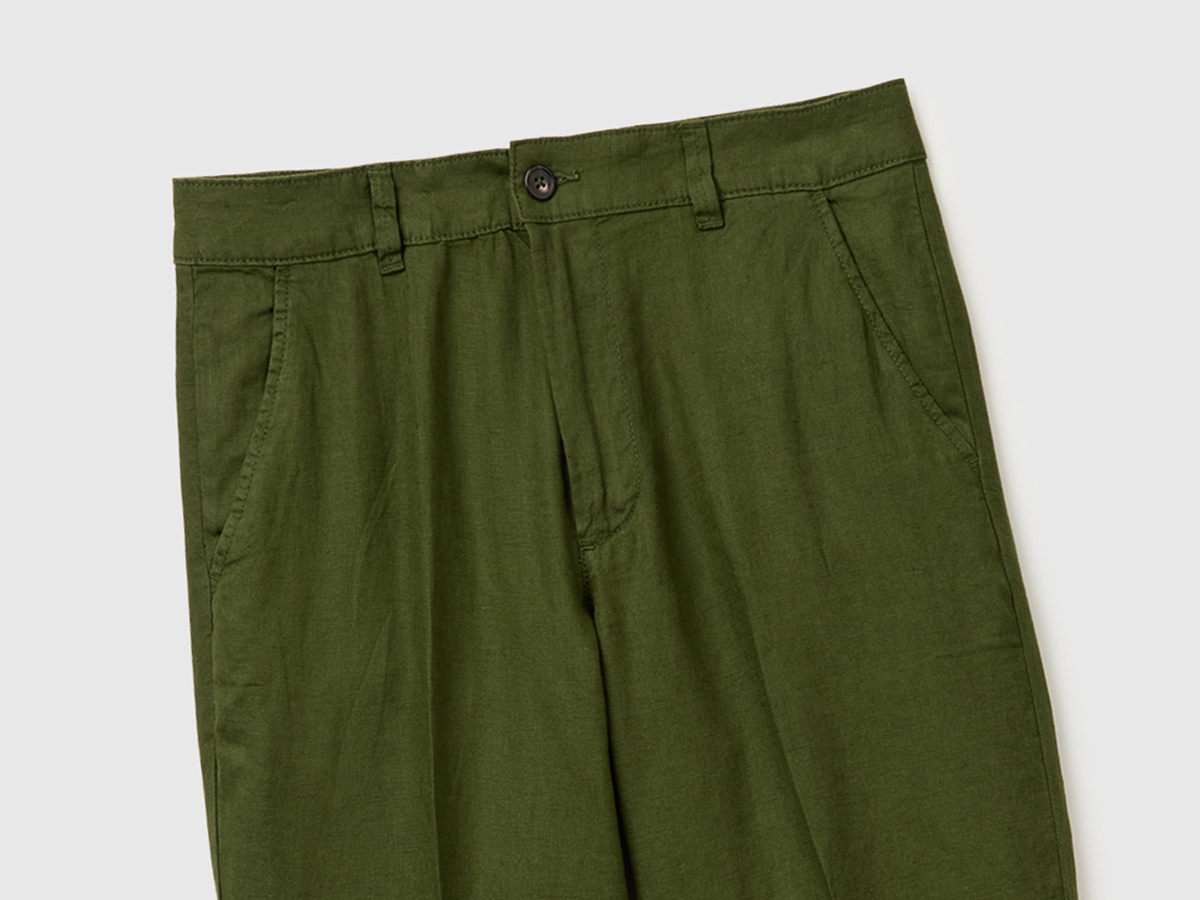 Straight chinos in pure linen - ucb_image_FY