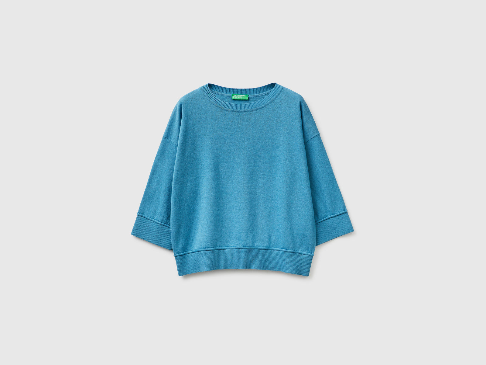 Crew neck sweater in cotton and wool - ucb_image_FS