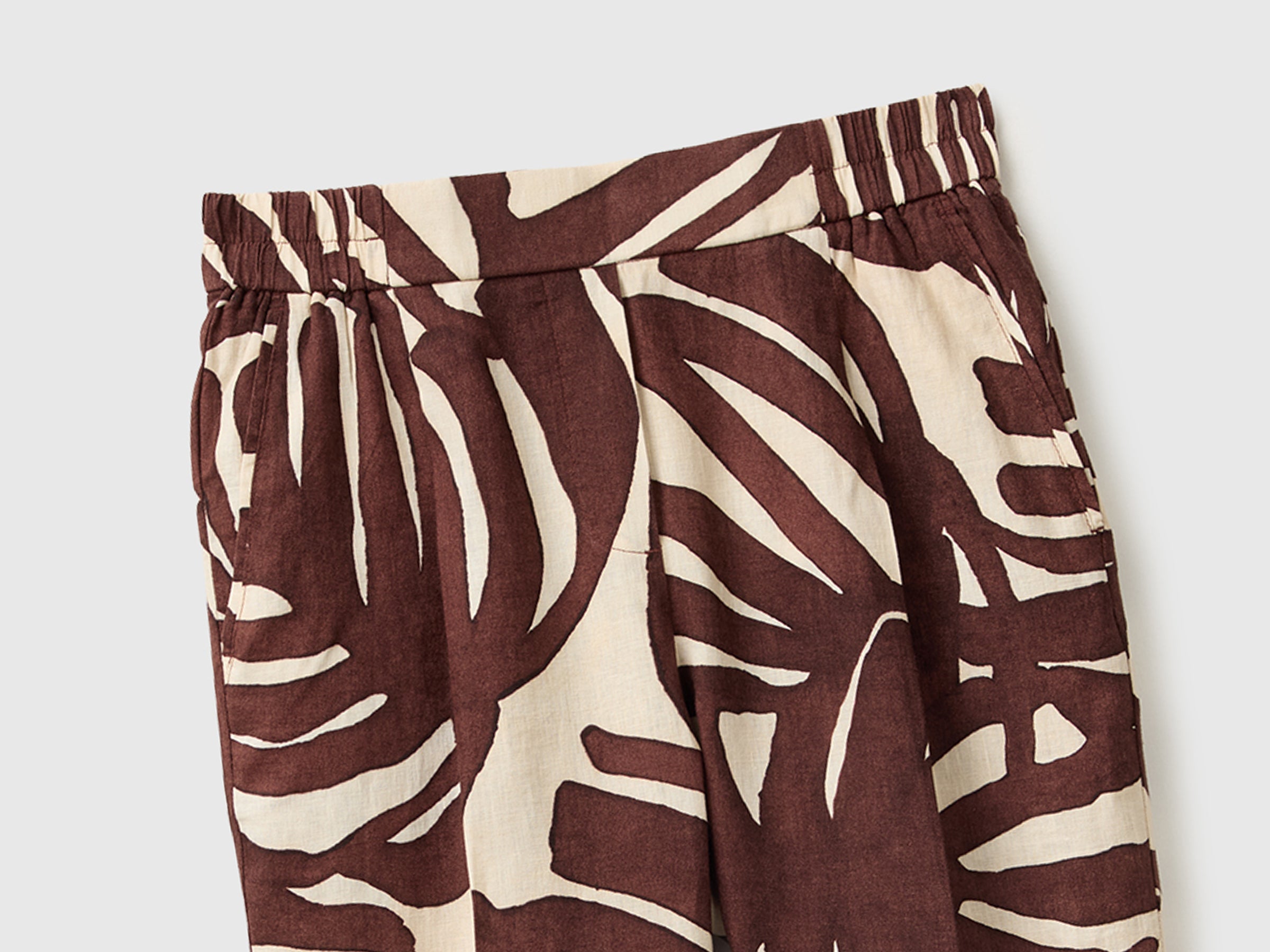 Joggers estampados em linho puro - ucb_image_FY