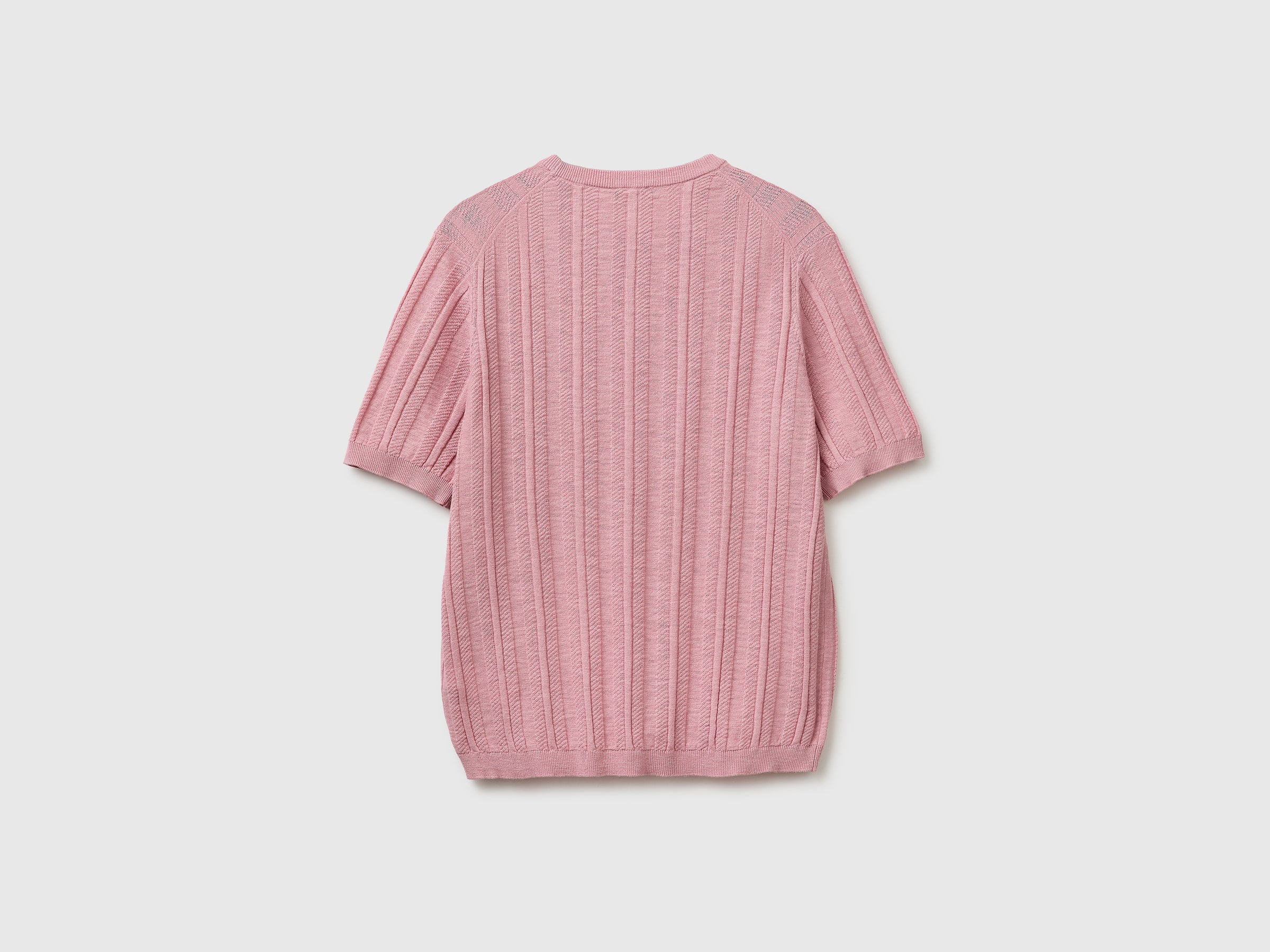 Short-sleeved linen blend sweater - ucb_image_BS