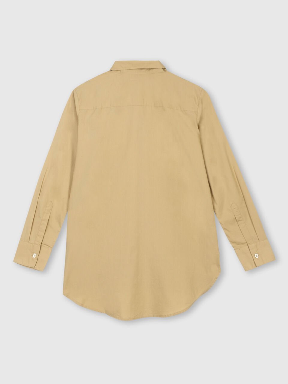 Denim Chambray Shirt With Ruffles image number 2