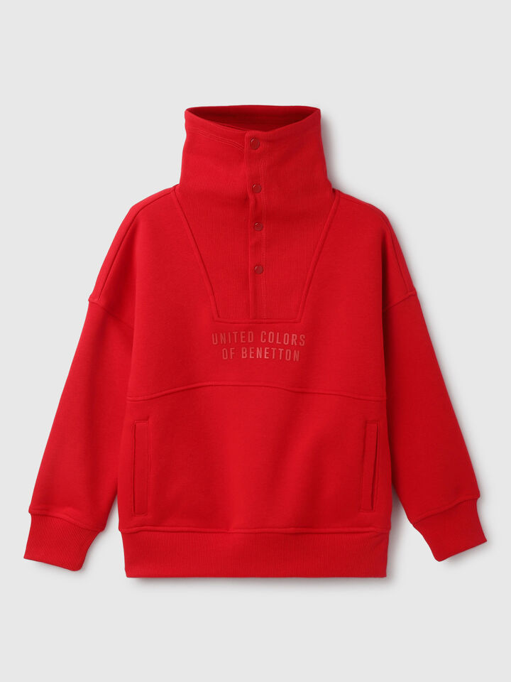BOYS MOCK COLLAR SWEAT WITH HD BRANDING