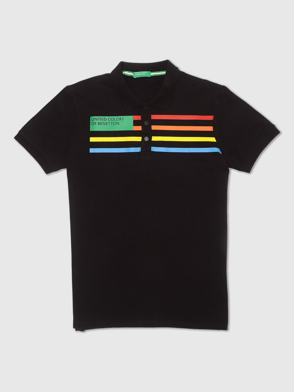 Short Sleeve Flag Pique Polo image number 1