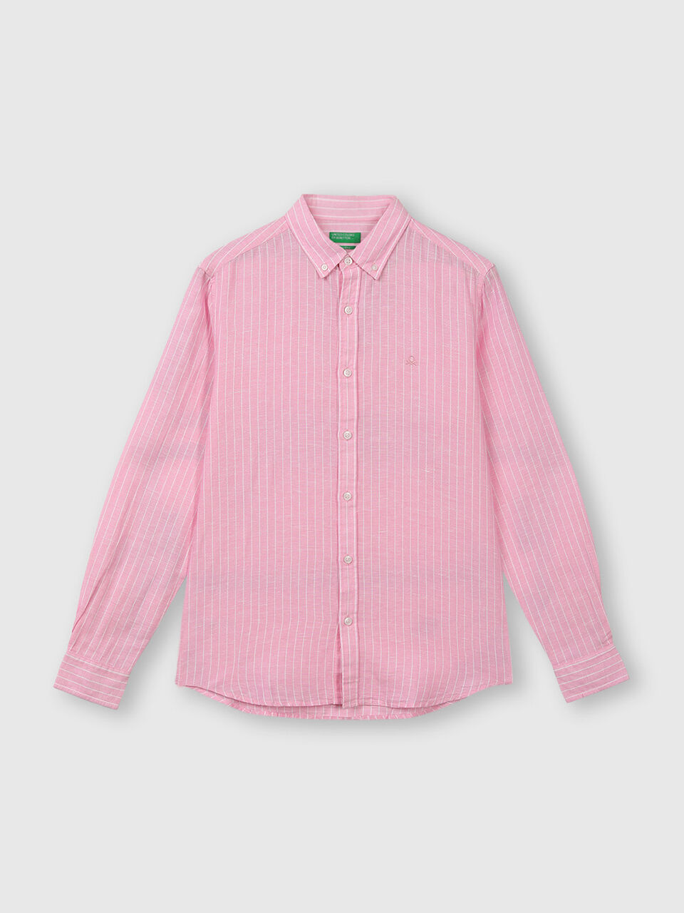 Linen Blend Stripe Shirt image number 1
