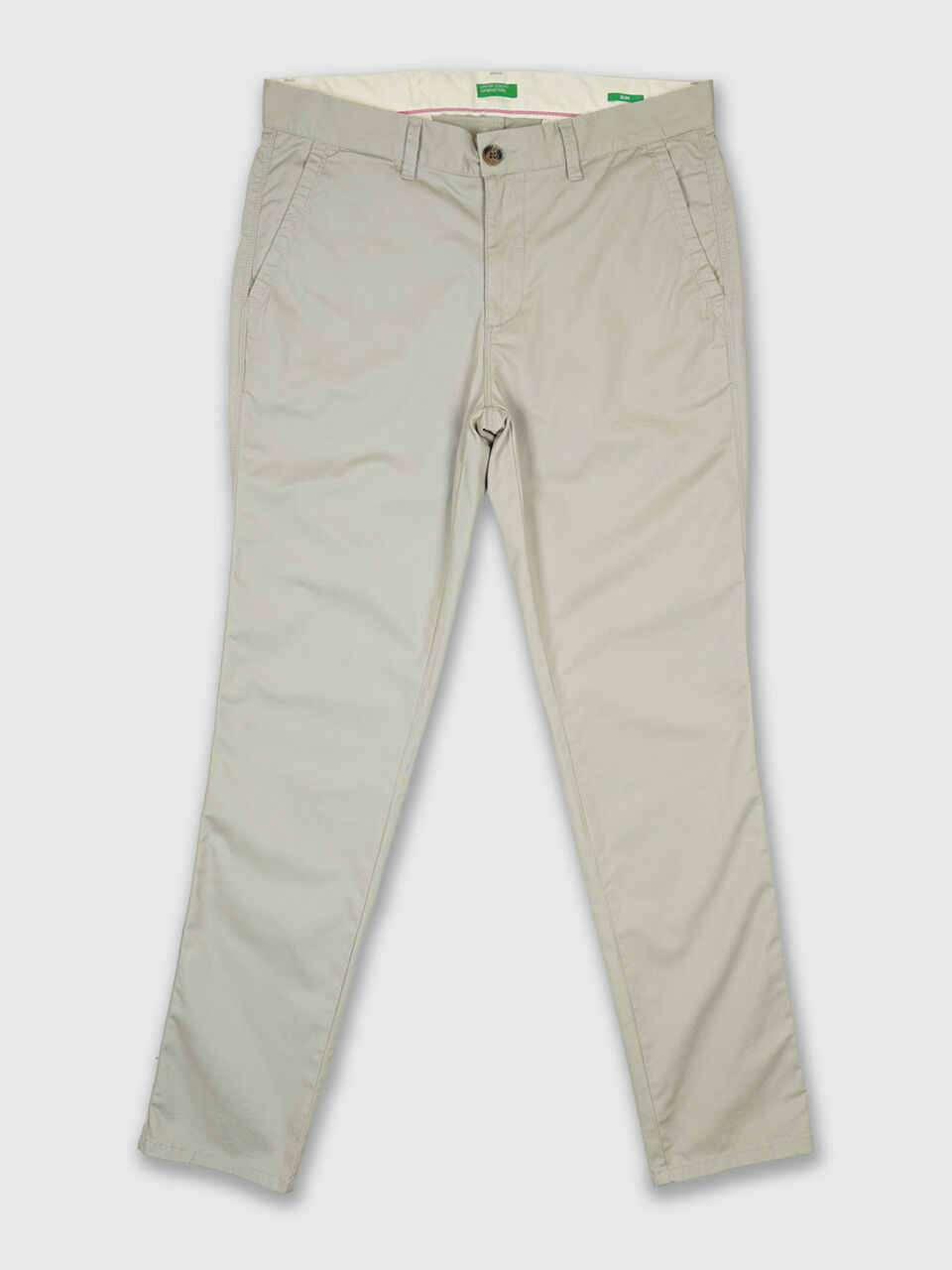 Slim fit twill trousers image number 1