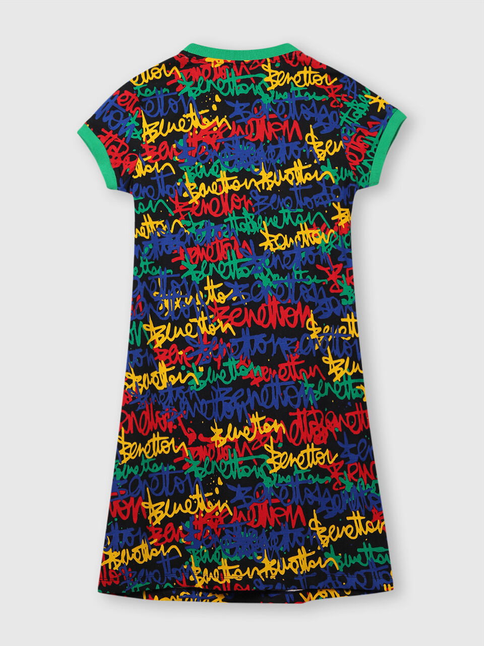 Pure Cotton Tee Shirt Dress with Graffiti Print image number 2