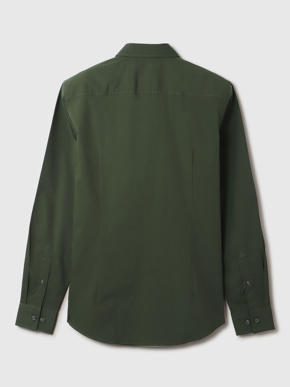F/S POPLIN STRETCH REGULAR COLLAR SHIRT image number 2