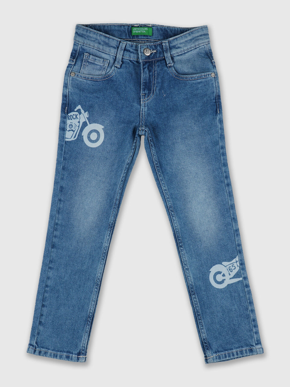Bike Side Placement Print Denim image number 1
