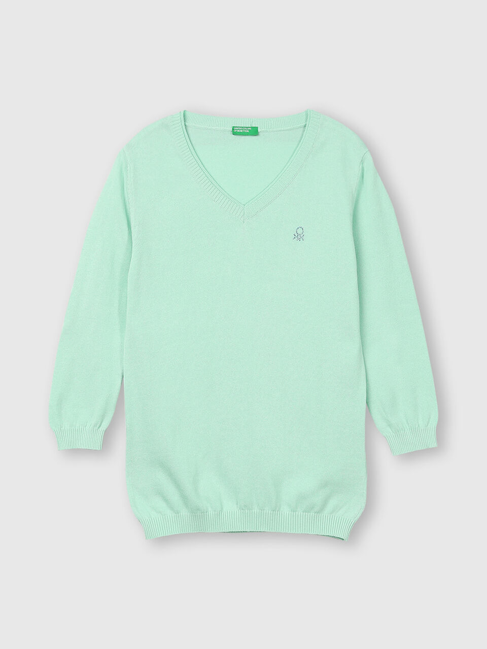 Pure Cotton Tricot Top in Solid Colour image number 1