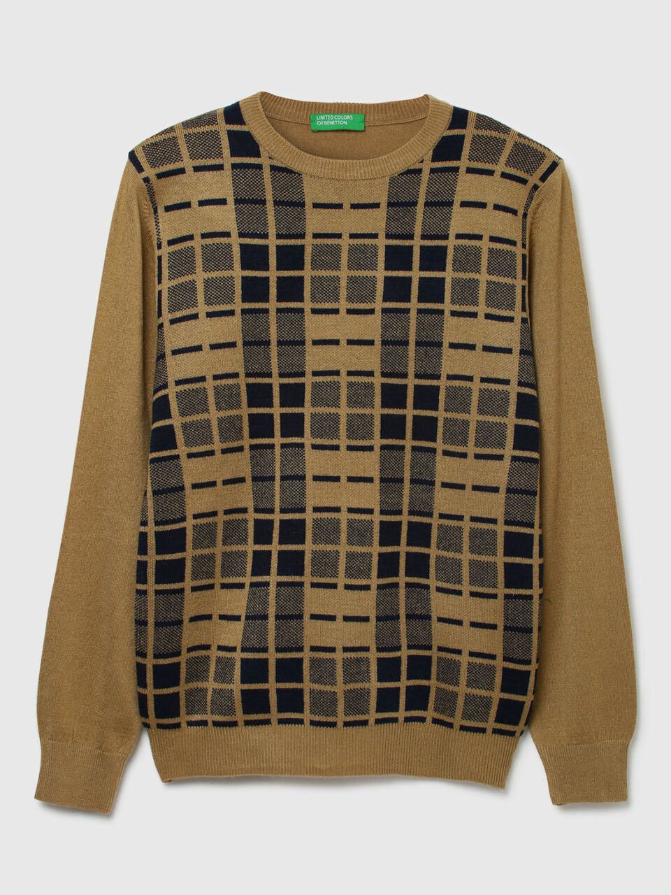 ACROWOOL CHEQUERED SWEATER image number 1