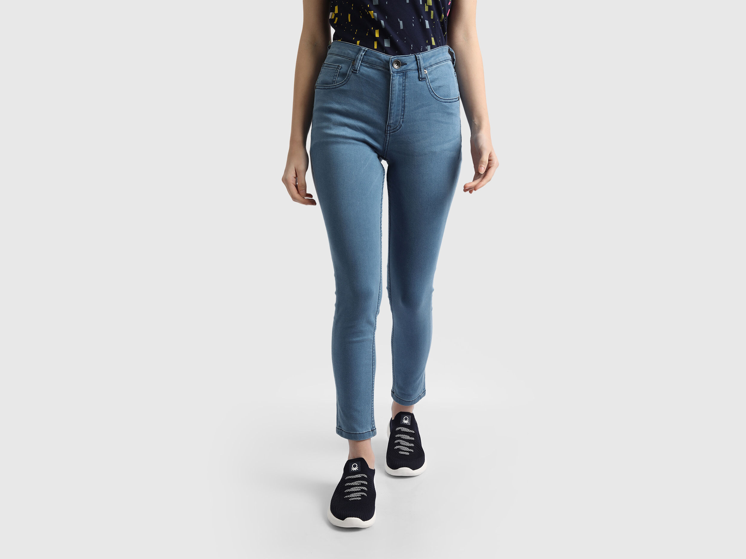 Blue Tone Basic Jeggings