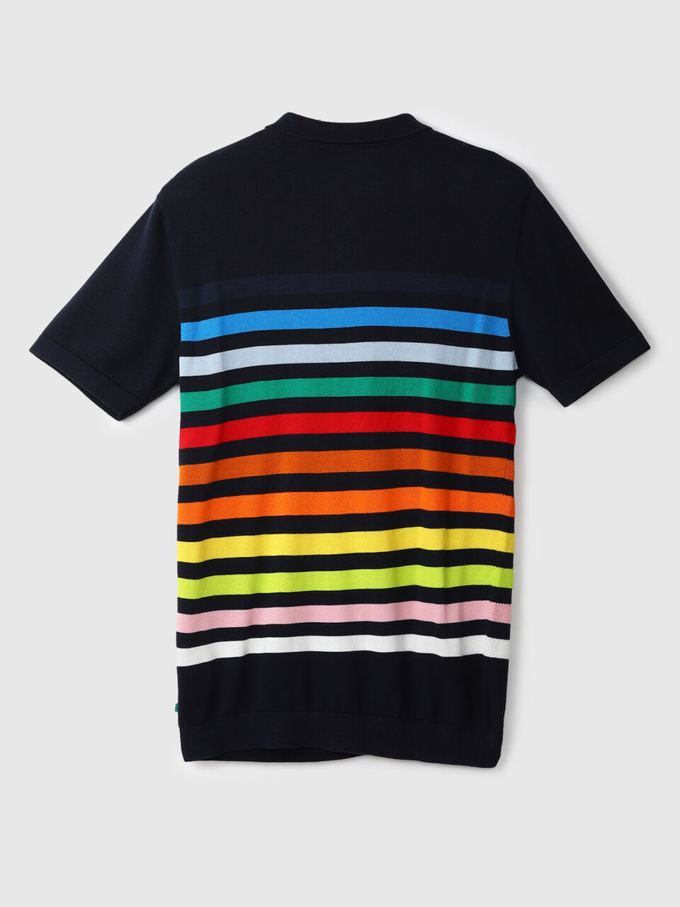 Half Sleeve Muticolor Striper Polo image number 2