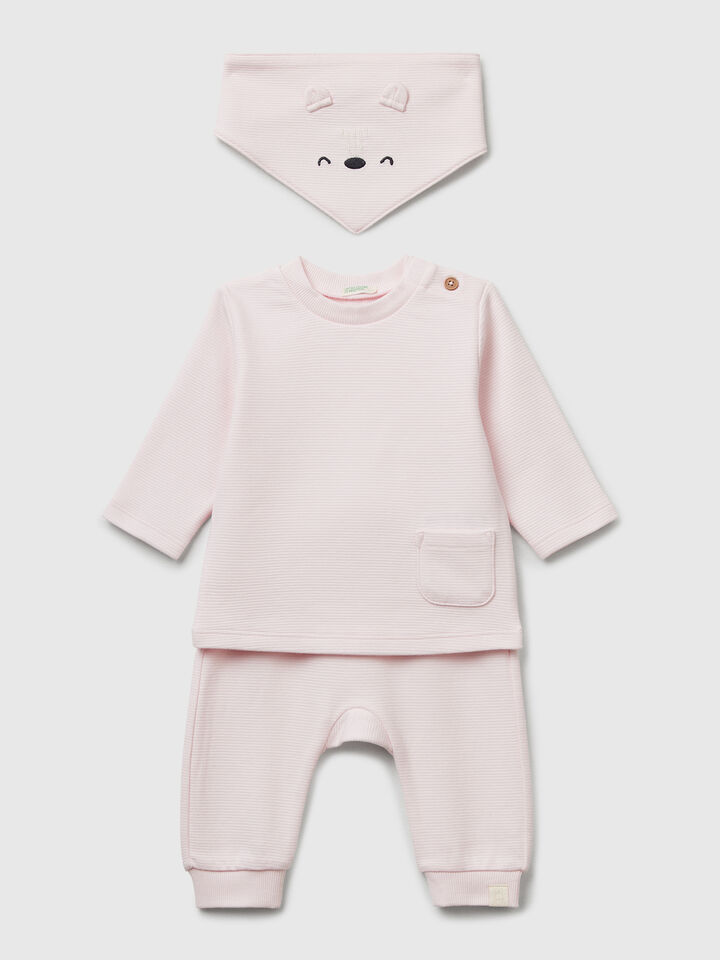 T-SHIRT+TROUS+NAP-KI New Born (0-18 months)