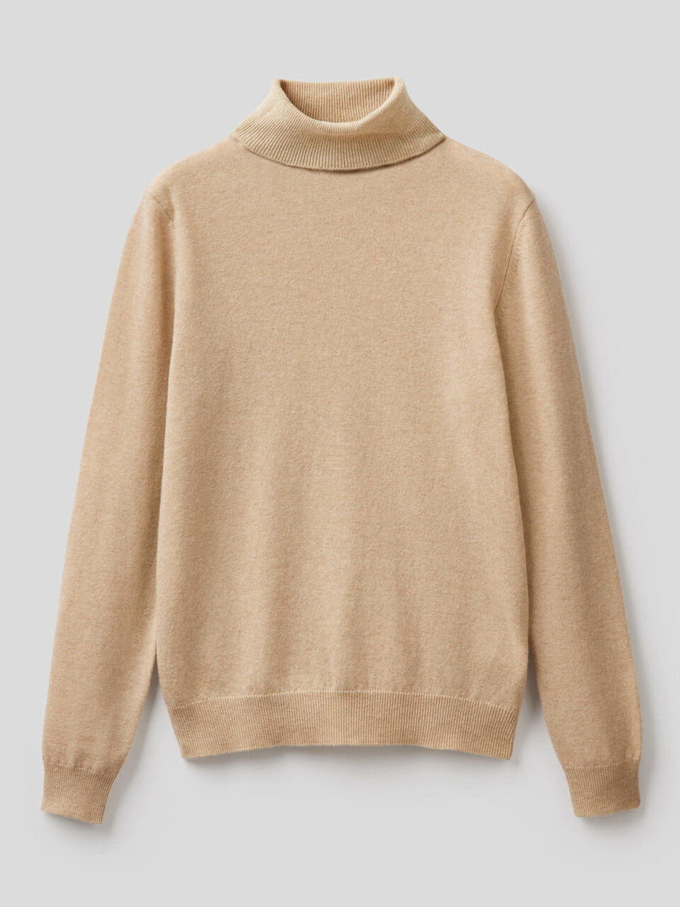 Turtleneck sweater in pure virgin wool image number 1