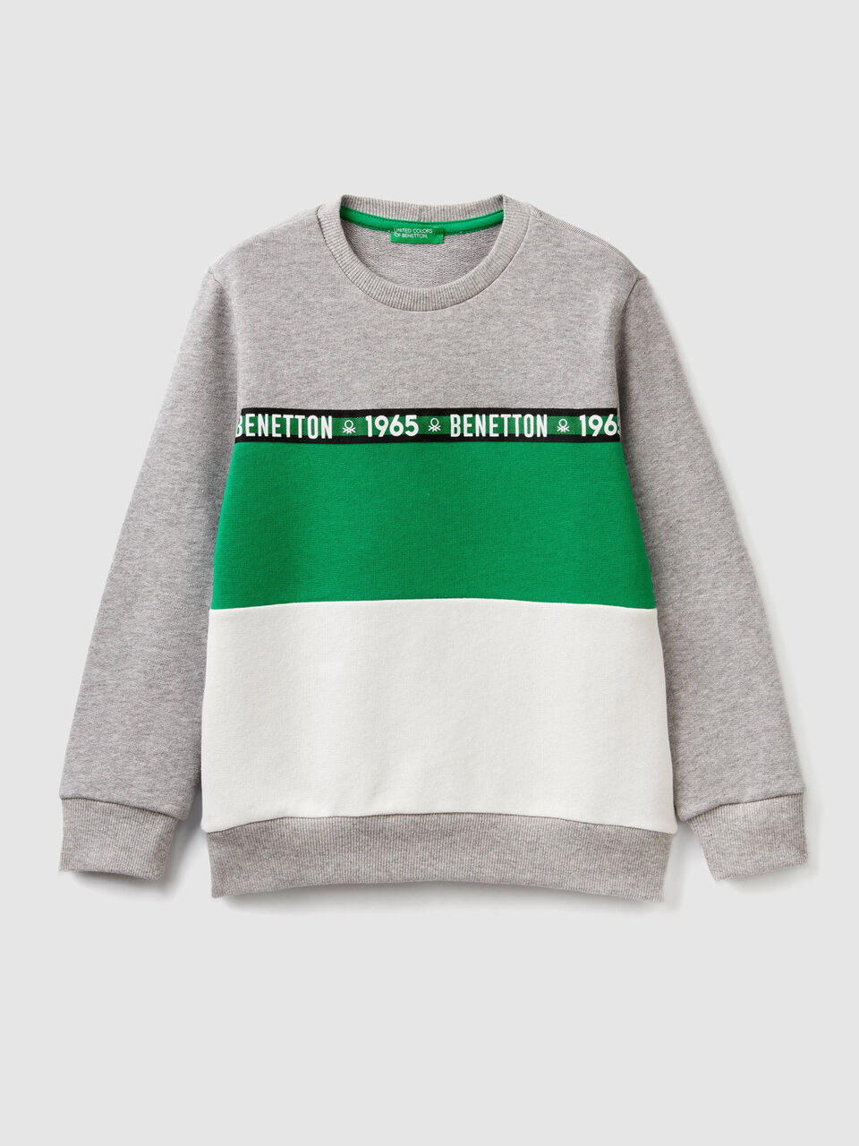 Color block crew neck sweatshirt image number 1