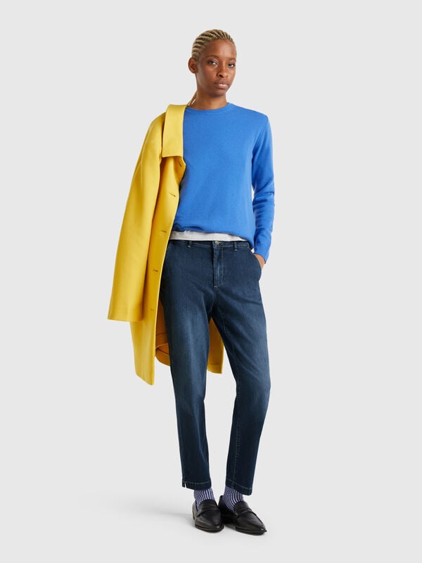 Slim fit denim chinos Women