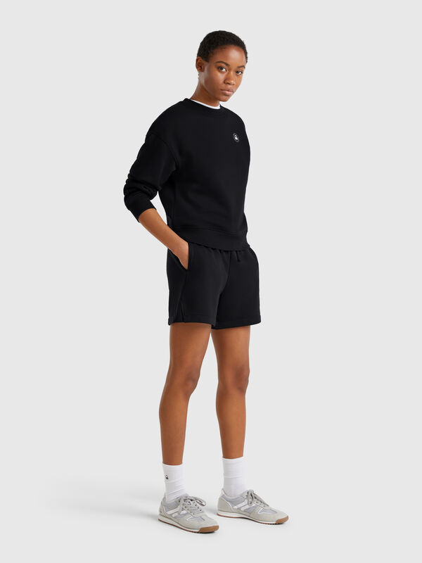 Shorts with logoed elastic Women