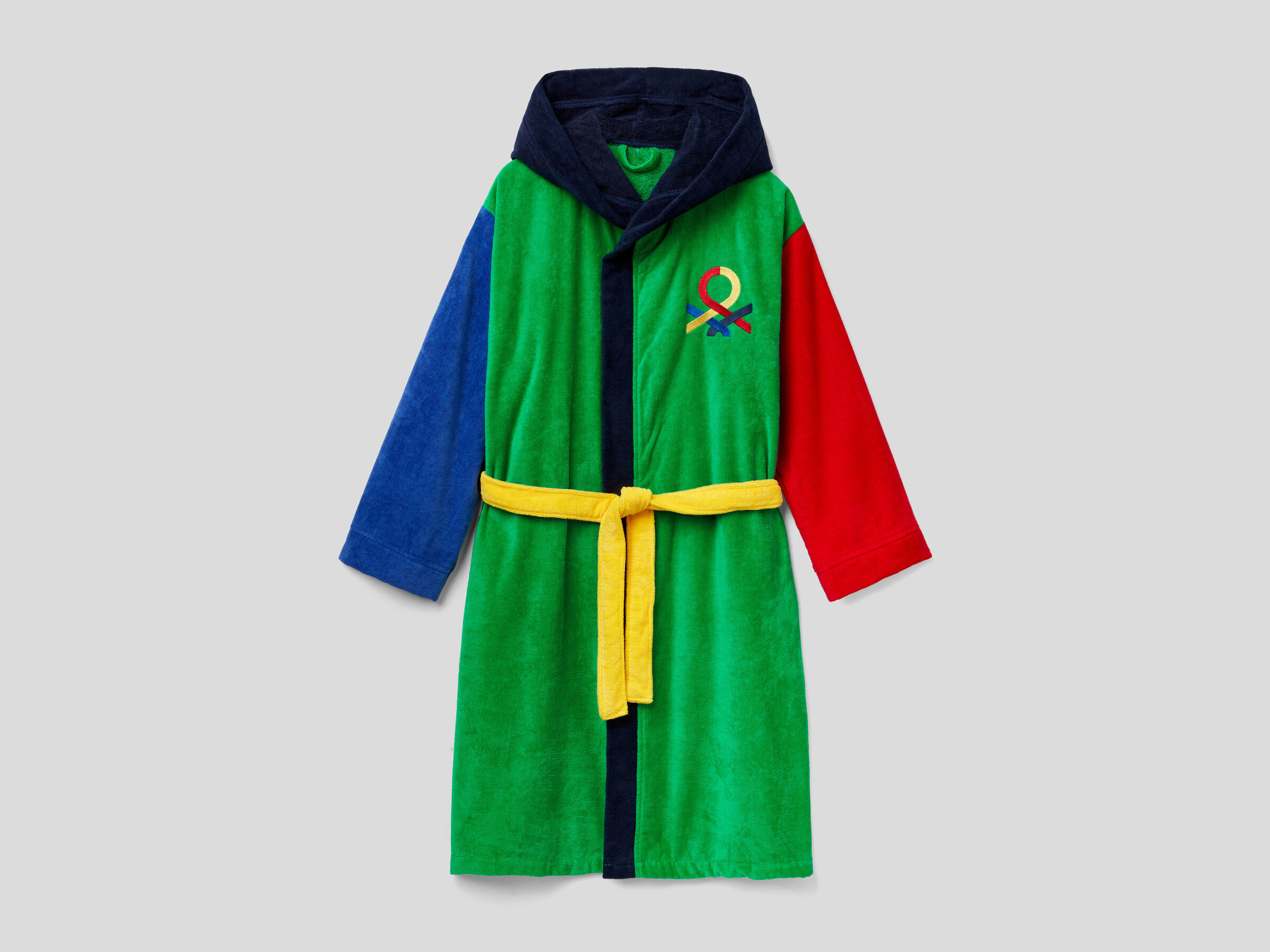 Color block bathrobe image number 5