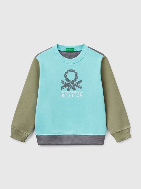  cotton sweatshirt with print Junior Boy