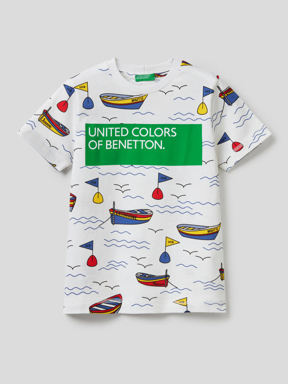 100% cotton printed t-shirt image number 1