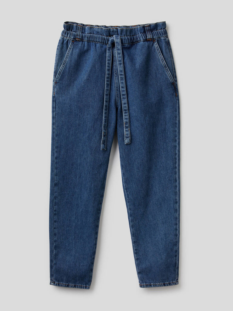 Denim trousers in 100% cotton image number 1
