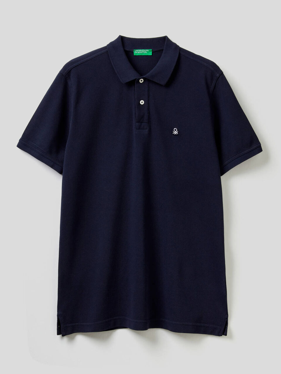 Short sleeve polo in 100% cotton image number 1