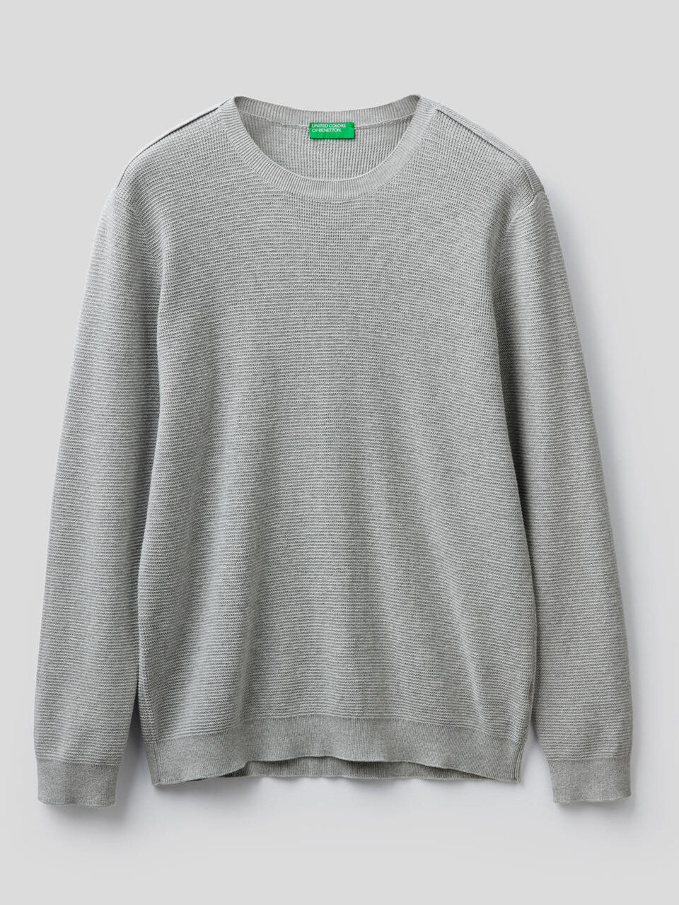 100% cotton knit sweater image number 1