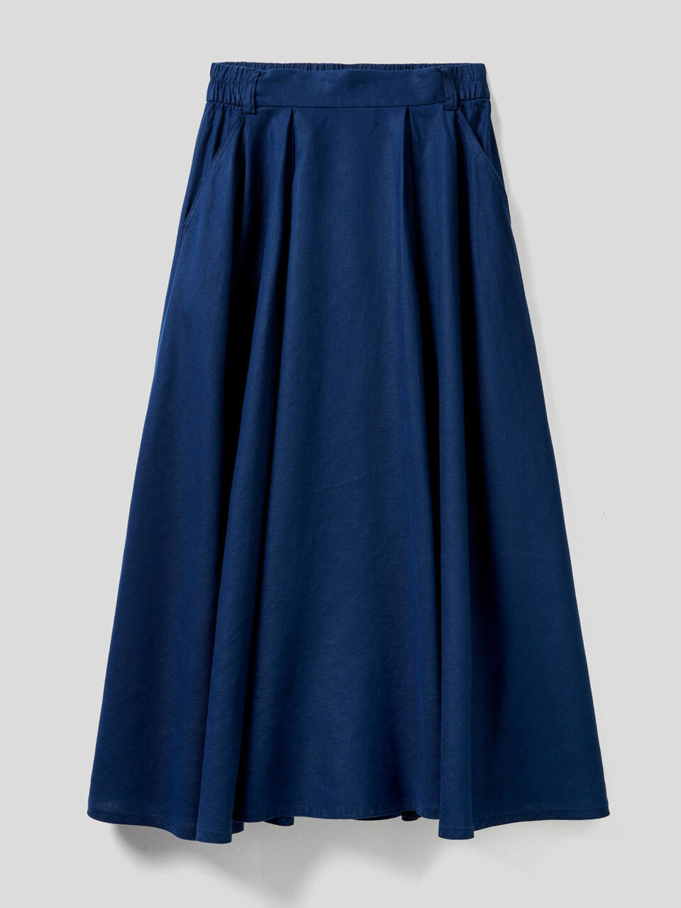 Long skirt in 100% linen image number 1