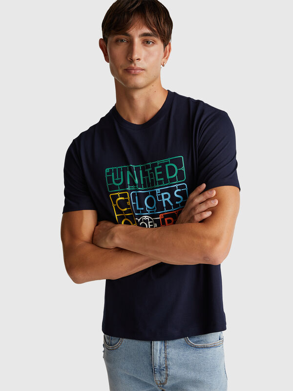 T-shirt in cotton with logo Men